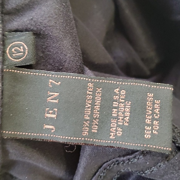 Jen 7 women faux leather pull on pants size 12 - Picture 12 of 13